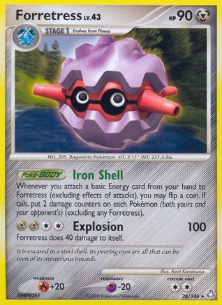 Forretress (28/146) [Legends Awakened] Reverse Holofoil - Rare