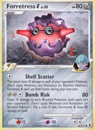 Forretress G (61/111) [Rising Rivals] Reverse Holofoil - Common