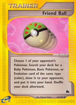 Friend Ball (126/144) [Skyridge] Reverse Holofoil - Uncommon