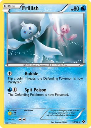 Frillish (34/99) [Next Destinies] Reverse Holofoil - Uncommon