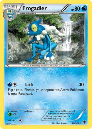 Frogadier (40/146) [XY Base Set] Reverse Holofoil - Uncommon