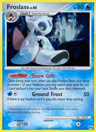 Froslass (002/99) [Arceus] Holofoil - Holo Rare