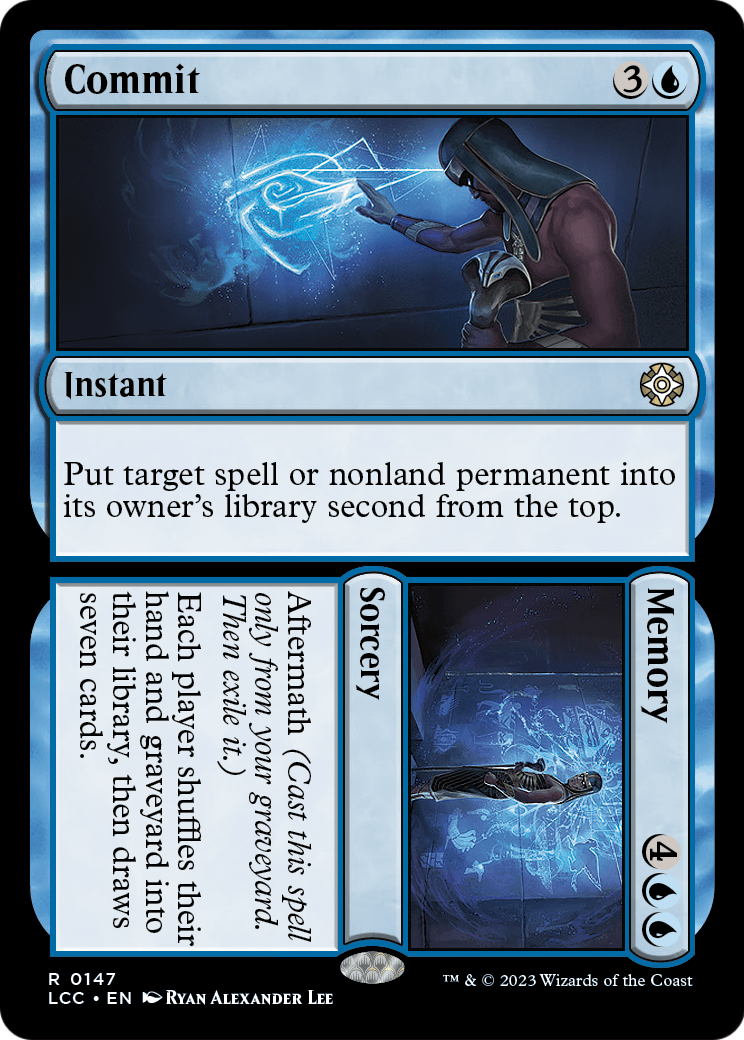 Commit // Memory (LCC-147) [The Lost Caverns of Ixalan Commander]