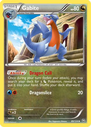 Gabite (089/124) [Dragons Exalted] Reverse Holofoil - Uncommon