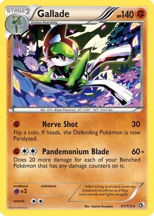 Gallade (81/113) [Legendary Treasures] Reverse Holofoil - Rare