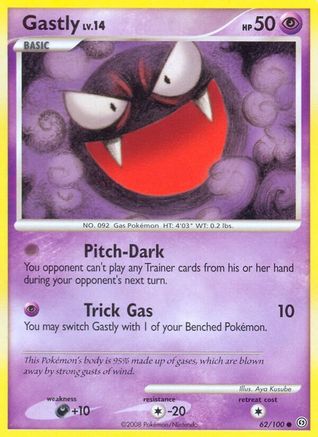 Gastly (062/100) [Stormfront] Reverse Holofoil - Common