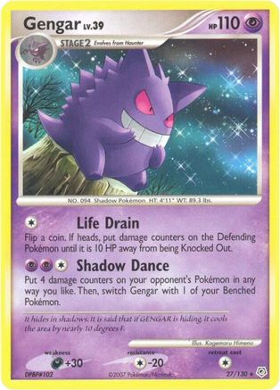 Gengar (027/130) [Diamond and Pearl] Reverse Holofoil - Rare