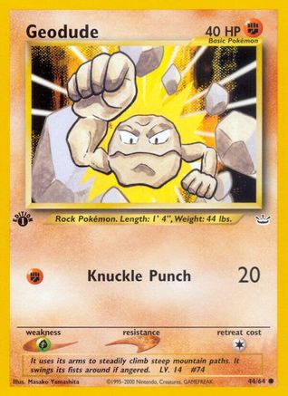 Geodude (044/64) [Neo Revelation] 1st Edition - Common