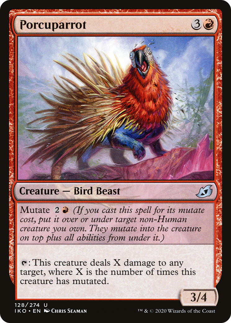 Porcuparrot (IKO-128) [Ikoria: Lair of Behemoths] Foil