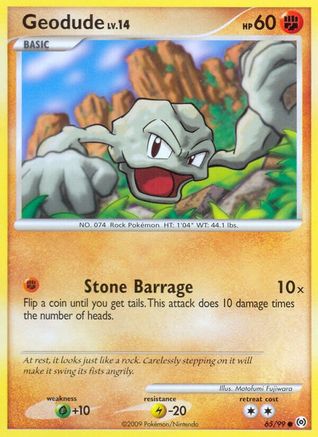 Geodude (65/99) [Arceus] Reverse Holofoil - Common
