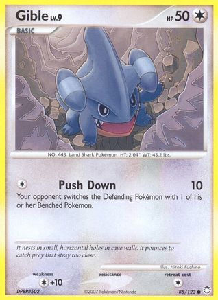 Gible (085/123) [Mysterious Treasures] Reverse Holofoil - Common