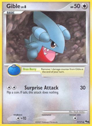 Gible (7/17) [POP Series 6] Holofoil - Common