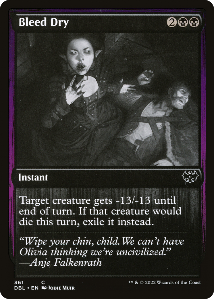 Bleed Dry (DBL-361) [Innistrad: Double Feature] Foil