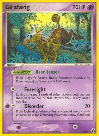 Girafarig (16/92) [Legend Maker] - Rare