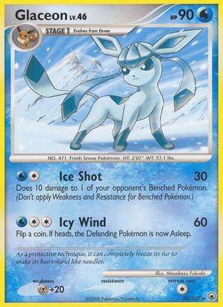 Glaceon (20/100) [Majestic Dawn] Reverse Holofoil - Rare
