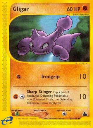 Gligar (59/144) [Skyridge] Reverse Holofoil - Common