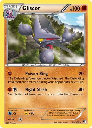 Gliscor (81/149) [Boundaries Crossed] Reverse Holofoil - Holo Rare