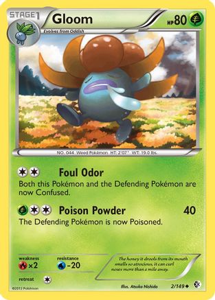 Gloom (2/149) [Boundaries Crossed] Reverse Holofoil - Uncommon