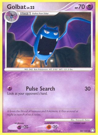 Golbat (50/123) [Mysterious Treasures] Reverse Holofoil - Uncommon