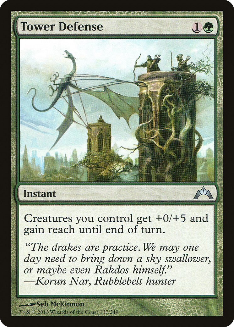 Tower Defense (GTC-137) [Gatecrash] Foil