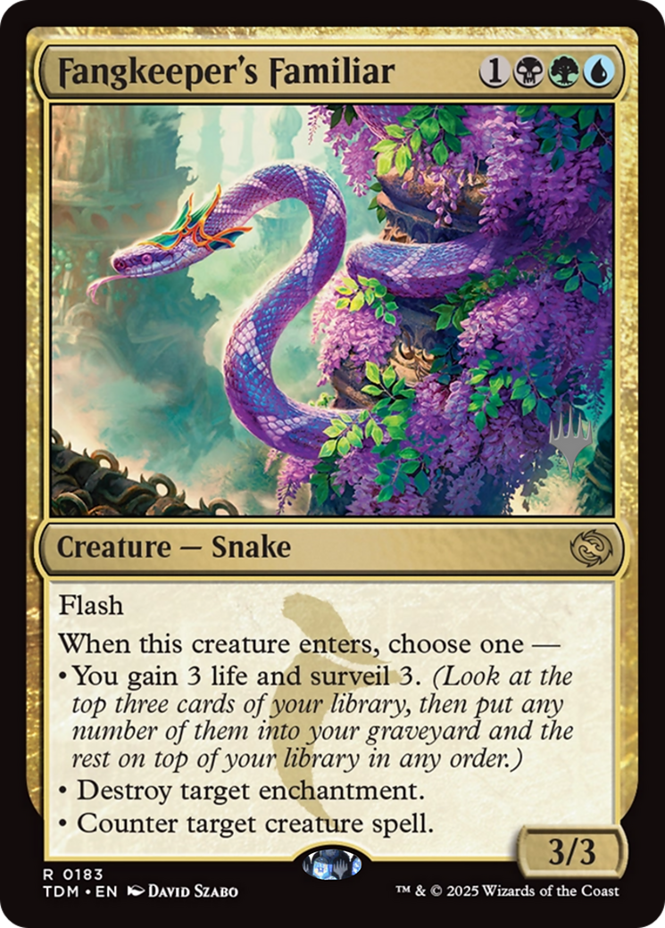 Fangkeeper's Familiar (PPTDM-183) [Promo Pack: Tarkir: Dragonstorm]