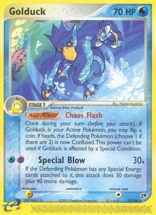 Golduck (17/100) [Sandstorm] Reverse Holofoil - Rare