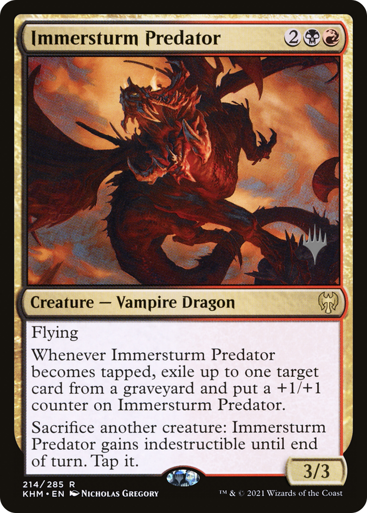 Immersturm Predator (PPKHM-214) [Promo Pack: Kaldheim Promos] Foil