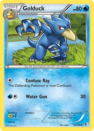 Golduck (34/149) [Boundaries Crossed] - Uncommon