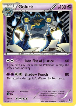 Golurk (046/101) [Plasma Blast] Holofoil - Holo Rare