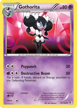 Gothorita (76/149) [Boundaries Crossed] Reverse Holofoil - Uncommon