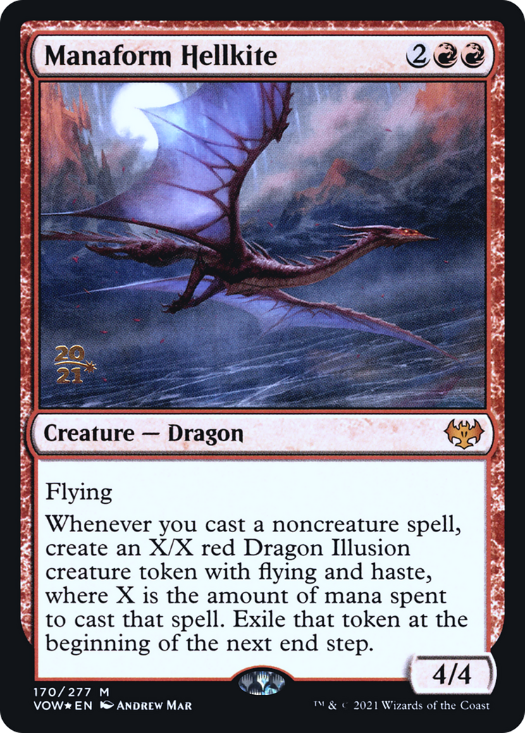Manaform Hellkite (PRE-170) [Innistrad: Crimson Vow Promos] Foil