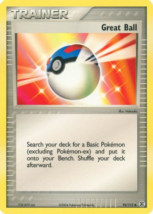 Great Ball (92/112) [FireRed & LeafGreen] Reverse Holofoil - Uncommon