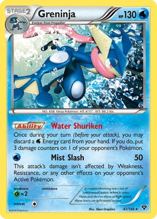 Greninja (041/146) [XY Base Set] Holofoil - Holo Rare