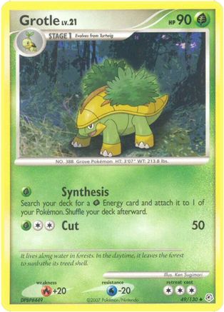 Grotle (049/130) [Diamond and Pearl] Reverse Holofoil - Uncommon