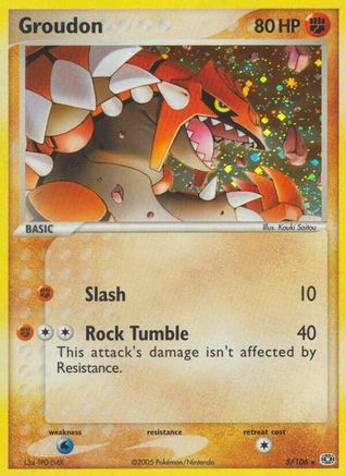 Groudon (5/106) [Emerald] - Holo Rare
