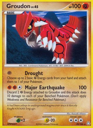 Groudon (29/146) [Legends Awakened] Reverse Holofoil - Rare