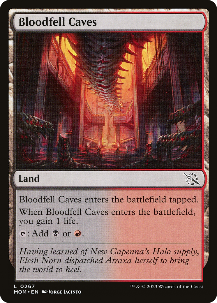 Bloodfell Caves (MOM-267) [March of the Machine] Foil