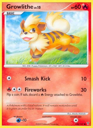 Growlithe (108/147) [Supreme Victors] Reverse Holofoil - Common
