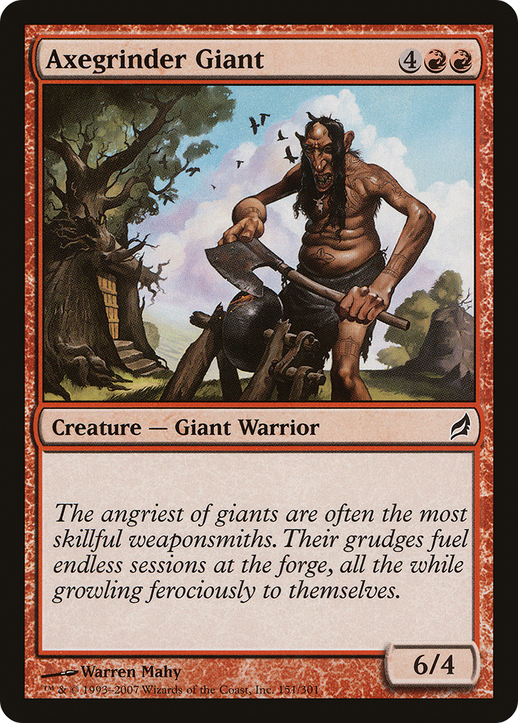Axegrinder Giant (LRW-151) [Lorwyn] Foil