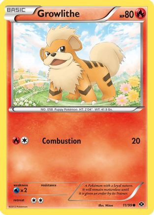 Growlithe (011/99) [Next Destinies] Reverse Holofoil - Common