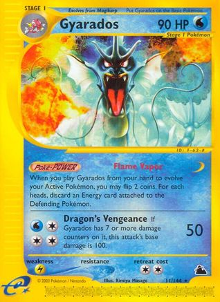 Gyarados (11/144) [Skyridge] - Rare