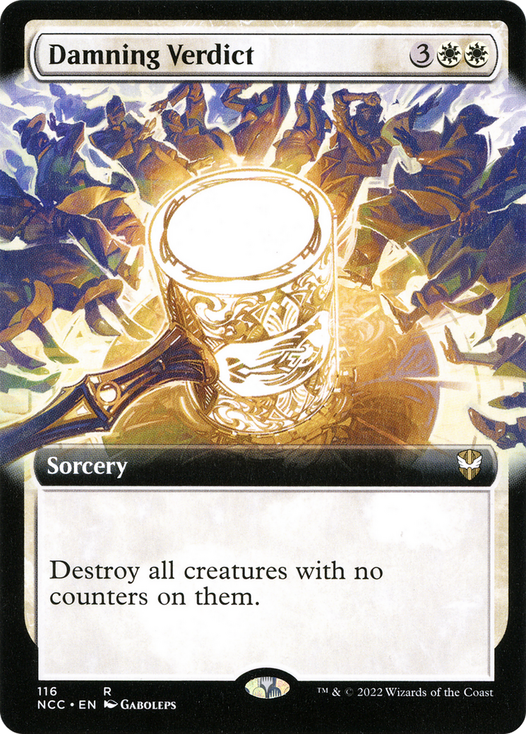 Damning Verdict (Extended Art) (NCC-116) [New Capenna Commander]