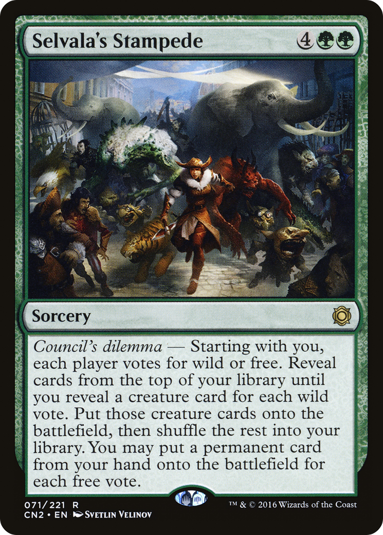 Selvala's Stampede (CN2-071) [Conspiracy: Take the Crown] Foil