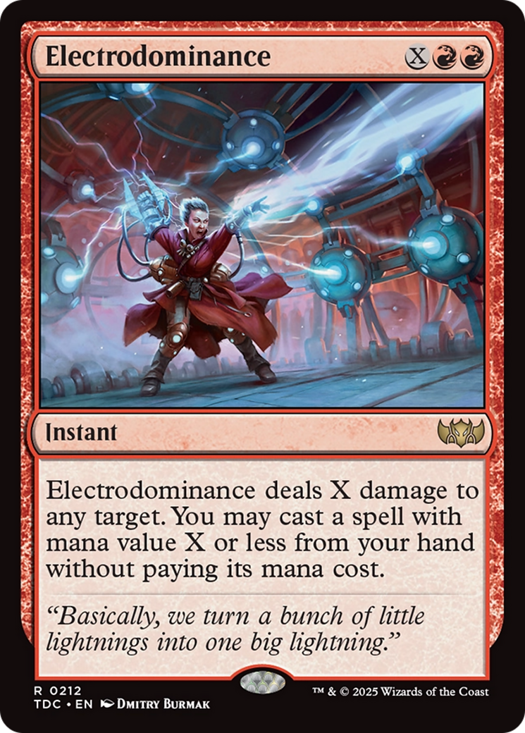 Electrodominance (TDC-212) [Commander: Tarkir: Dragonstorm]
