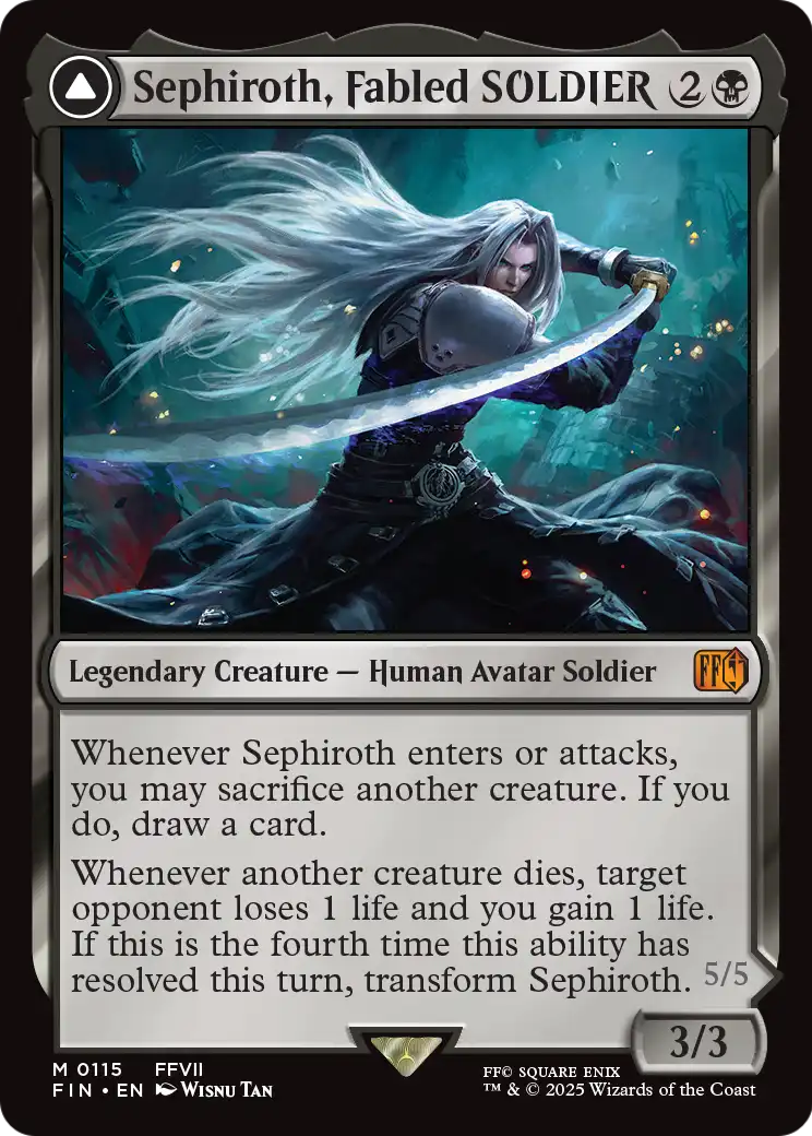 Sephiroth, Fabled SOLDIER (FIN-115) [FINAL FANTASY] Foil