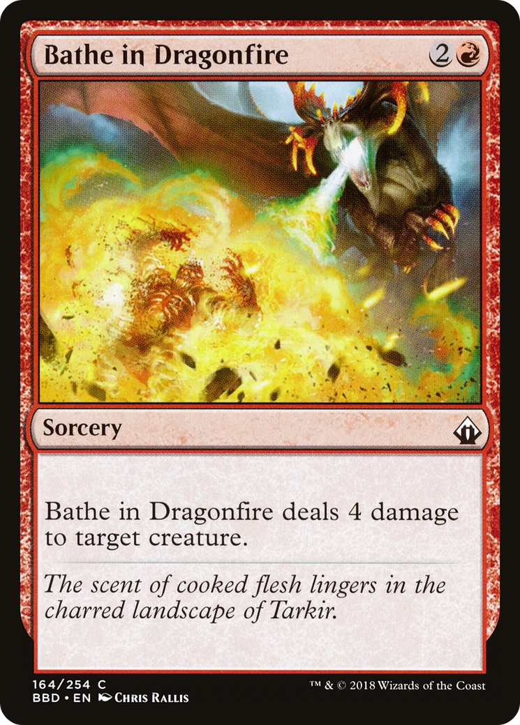 Bathe in Dragonfire (BBD-164) [Battlebond] Foil