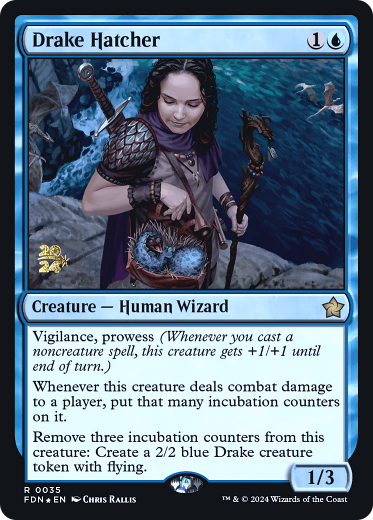 Drake Hatcher (PRE-035) [Foundations Promos] Foil