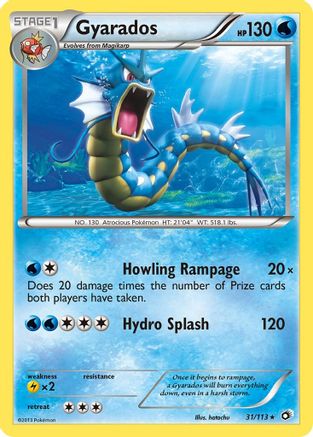 Gyarados (031/113) [Legendary Treasures] - Rare
