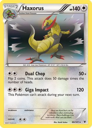 Haxorus (88/101) [Noble Victories] Reverse Holofoil - Holo Rare