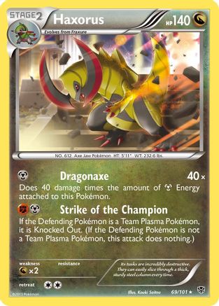 Haxorus (069/101) [Plasma Blast] Holofoil - Holo Rare